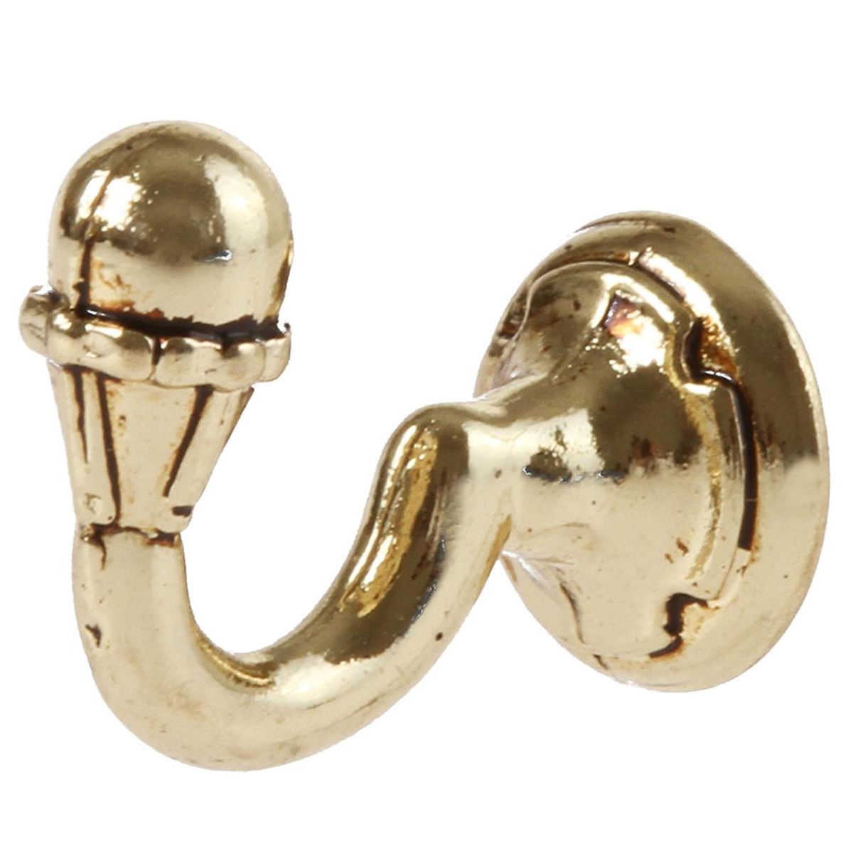 DECOROD - Set De Ganchos Para Barra De Cortina 2 Unidades Dorado