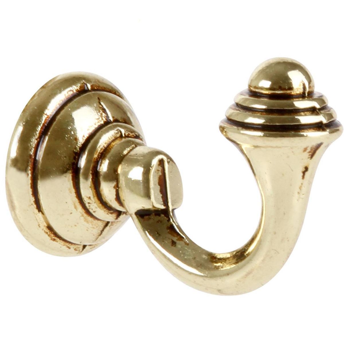 DECOROD - Set de ganchos para barra de cortina 2 unidades dorado