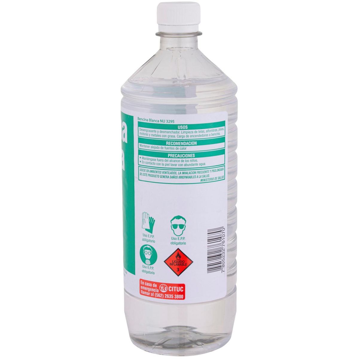 QUIMICA UNIVERSAL - Bencina blanca 1 lt Transparente
