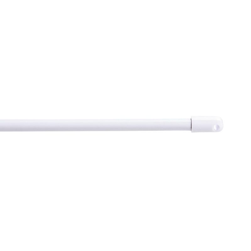 DECOROD - Barra para visillo extensible 40-70 cm blanco