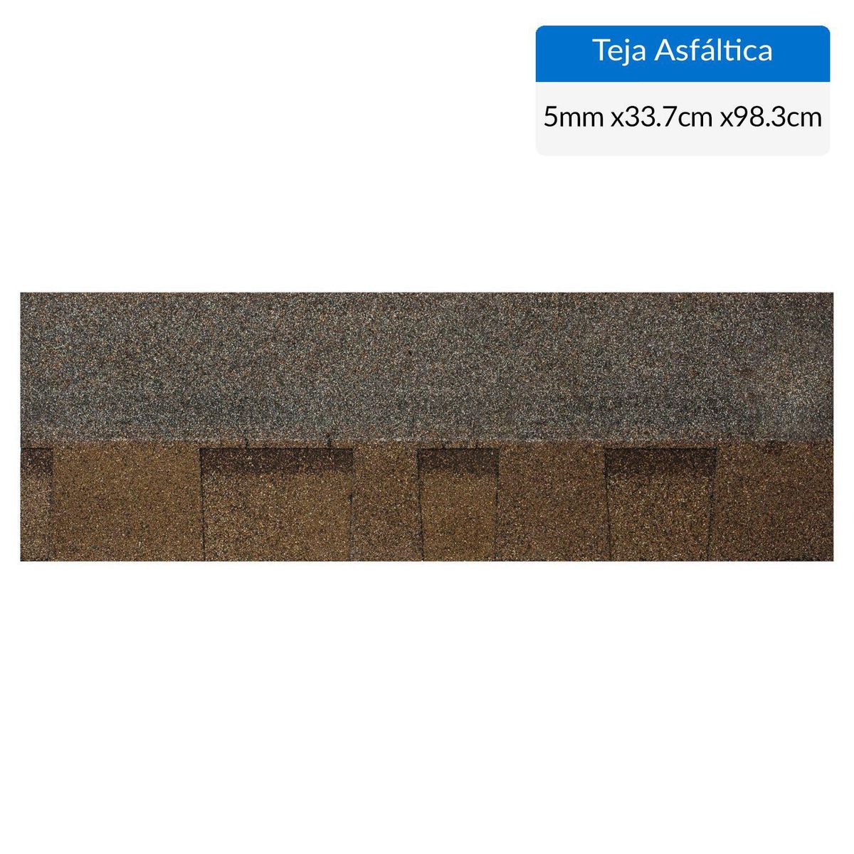 OWENS CORNING - Teja Gravillada Asfalto 33.7x98.3 cm 5 mm Café Claro /Tabaco