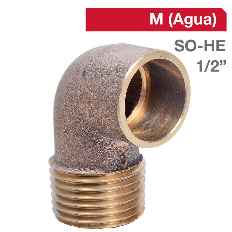 HUMBOLDT - Codo Bronce SO/HE 1/2"  1u