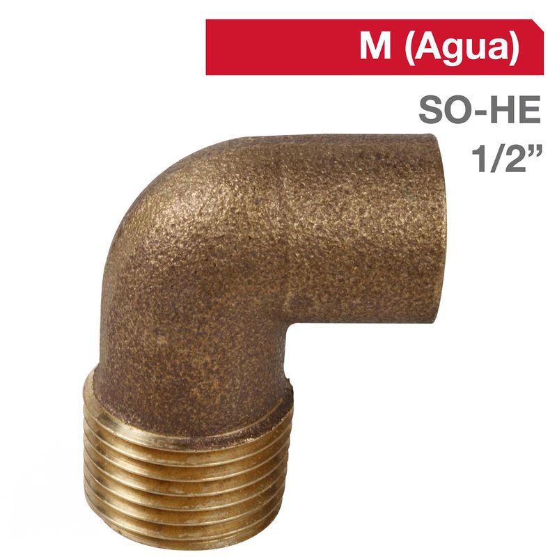 HUMBOLDT - Codo Bronce SO/HE 1/2"  5u