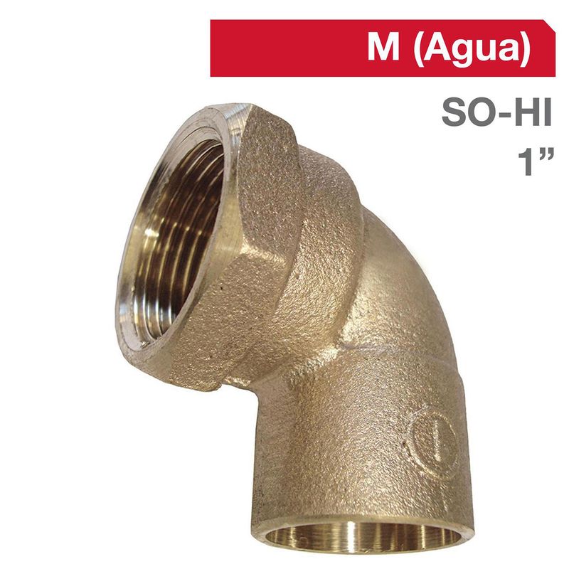 STRETTO - Codo Bronce SO/HI 1"  1u