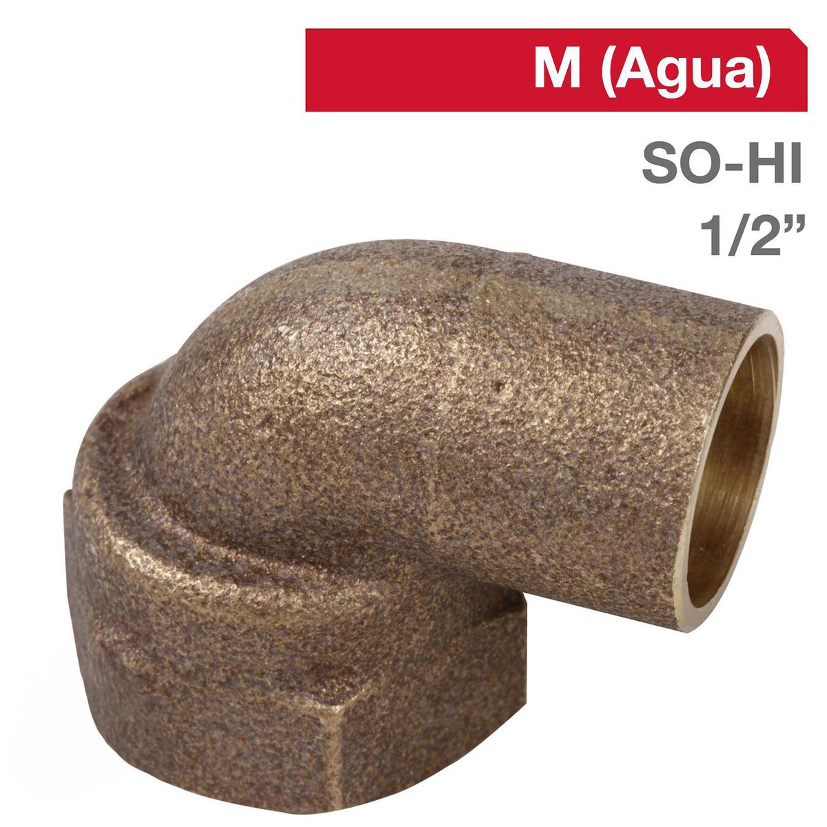 HUMBOLDT - Codo Bronce SO/HI 1/2" 5u