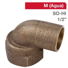 HUMBOLDT - Codo Bronce SO/HI 1/2" 5u