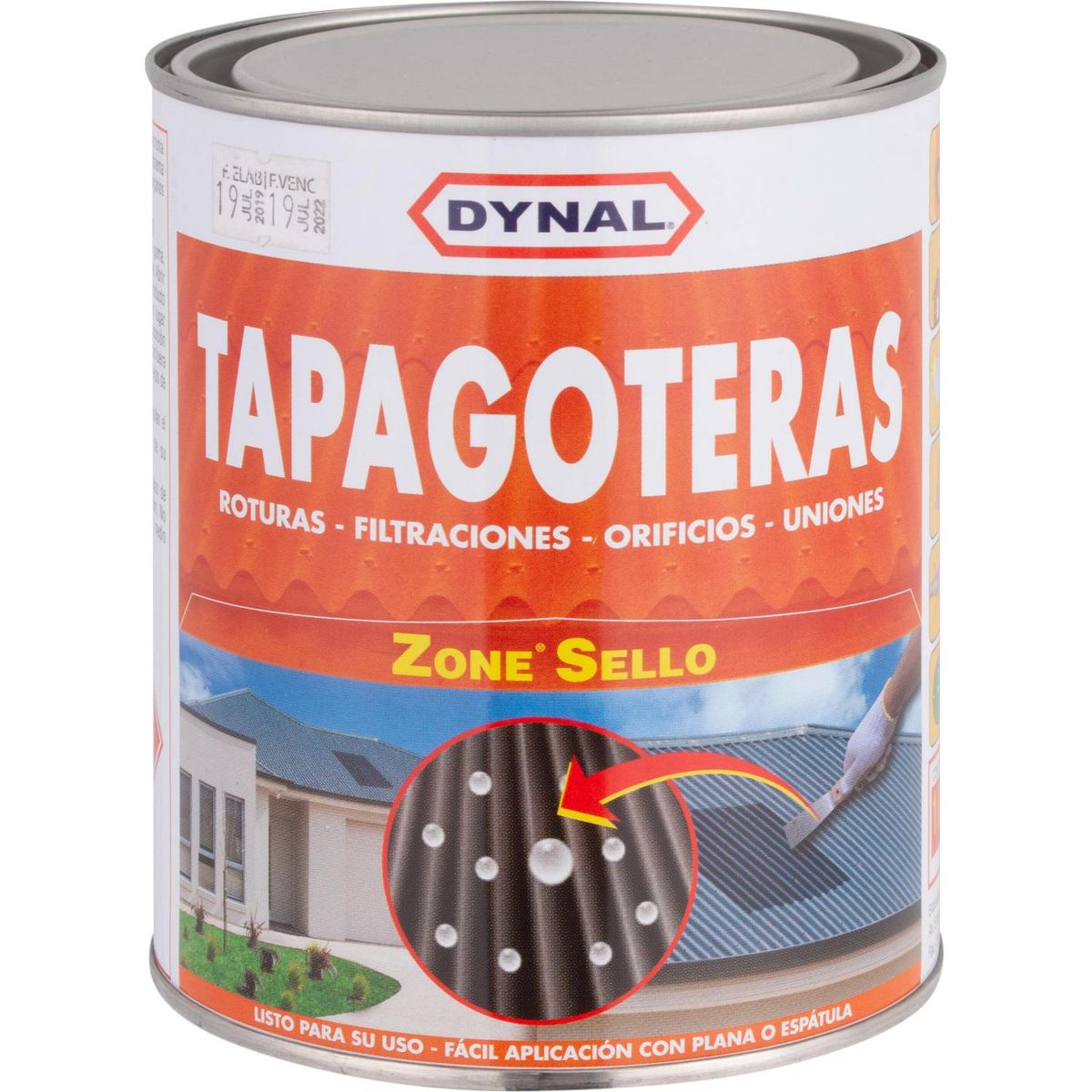 DYNAL - Sellante Asfáltico Tapagoteras Dynal 0.25 Galones para Techos