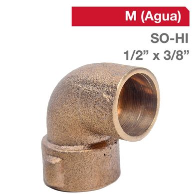 Codo Bronce SO/HI 1/2