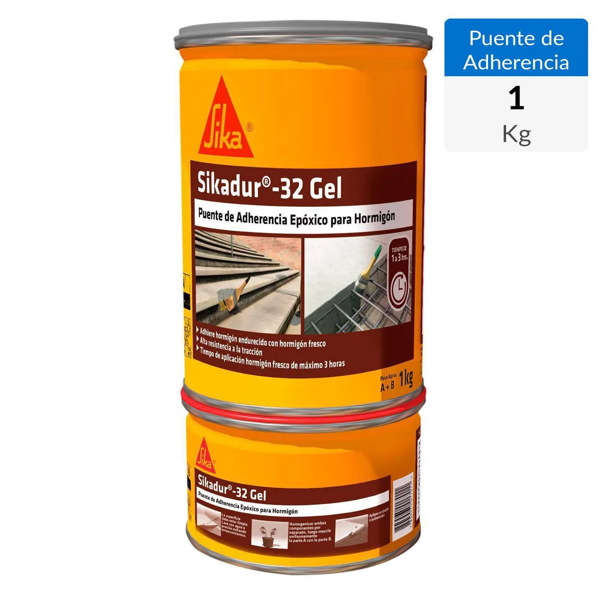 SIKA - Sikadur 32 Puente de Adherencia Epóxico para Hormigón Gel Juego de 1 Kg