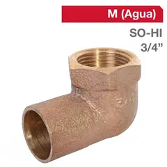 STRETTO - Codo Bronce SO/HI 3/4" 1u