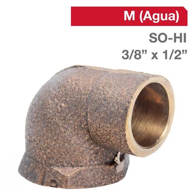 Codo Bronce SO/HI 3/8