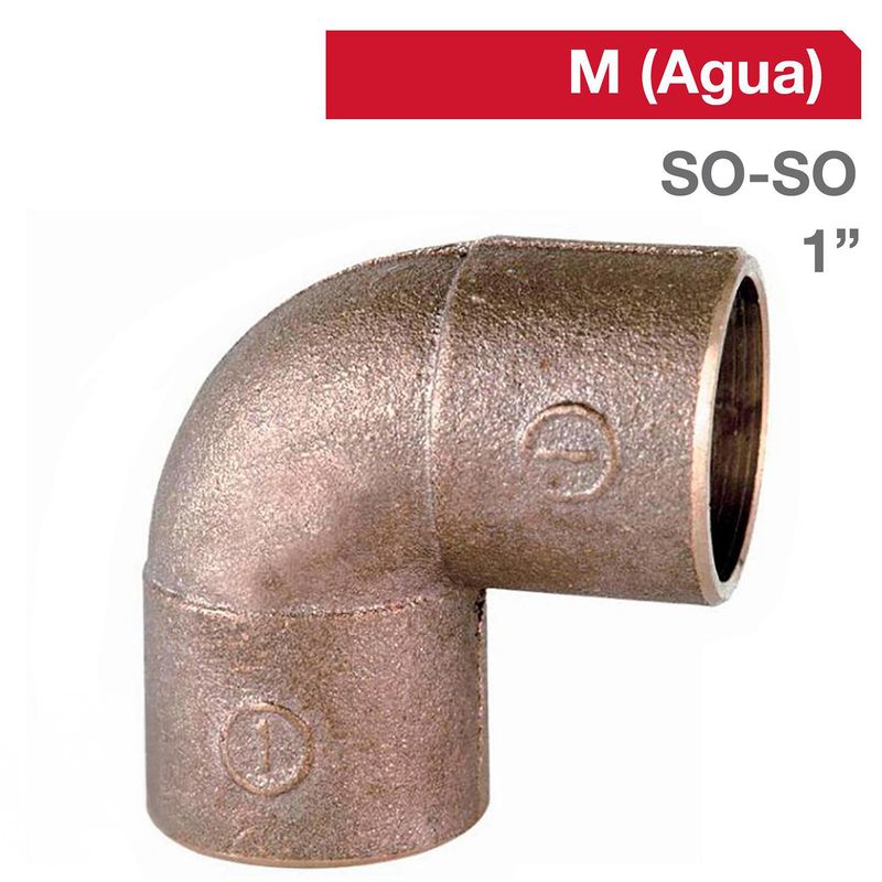 STRETTO - Codo Bronce SO/SO 1"  1u