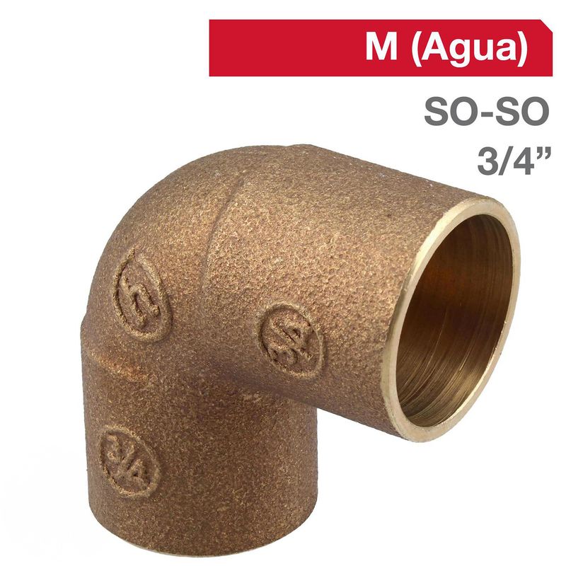 HUMBOLDT - Codo Bronce SO/SO 3/4"  1u