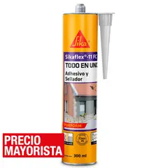SIKA - Adhesivo Multiuso y Sellador Elástico Gris Cartucho 300 ml