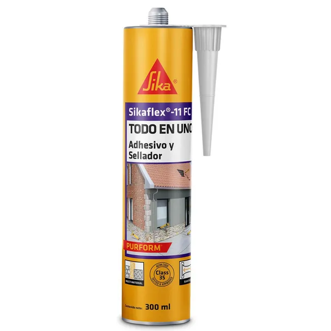 SIKA - Adhesivo Multiuso y Sellador Elástico Gris Cartucho 300 ml