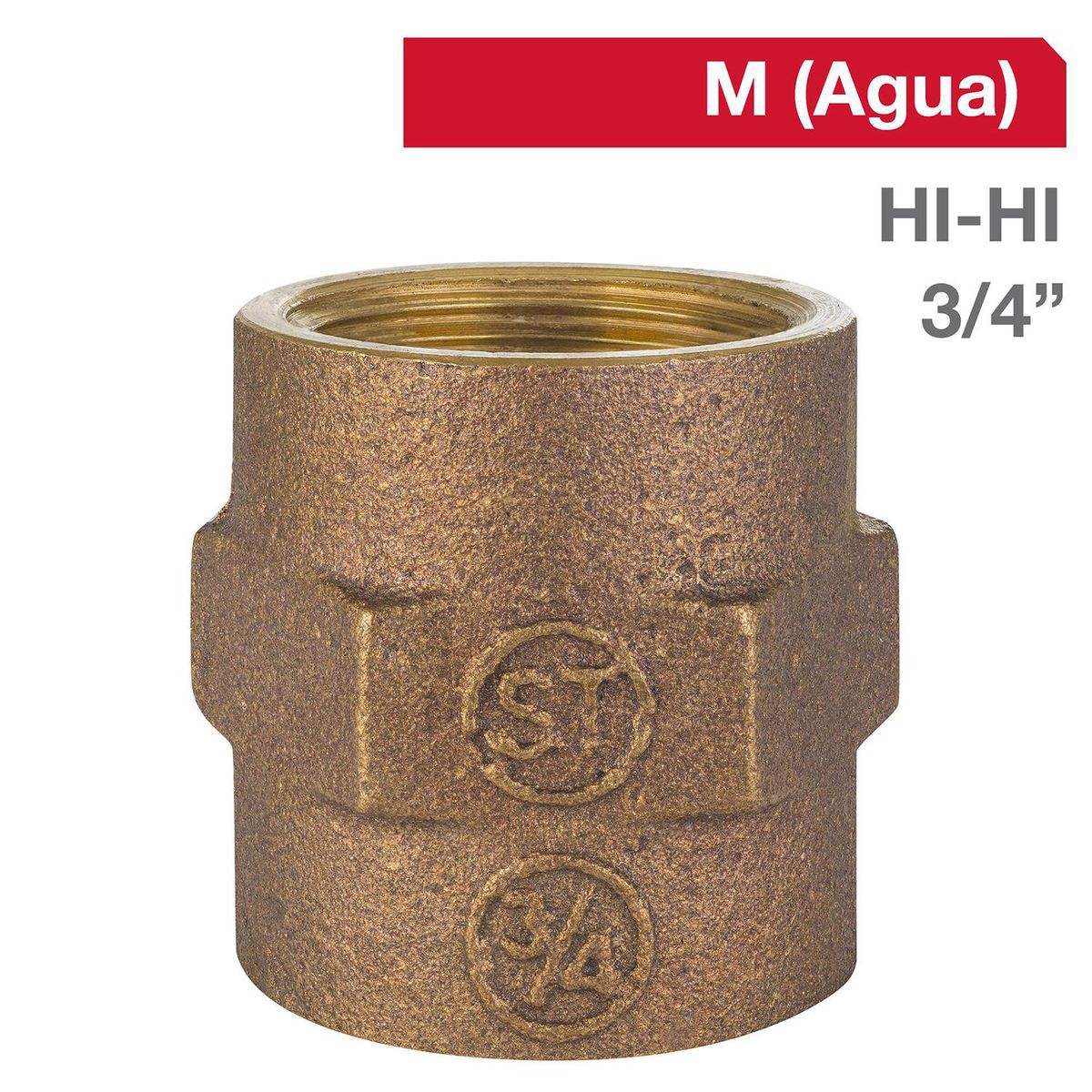 STRETTO - Copla Bronce HI/HI 3/4" 1u