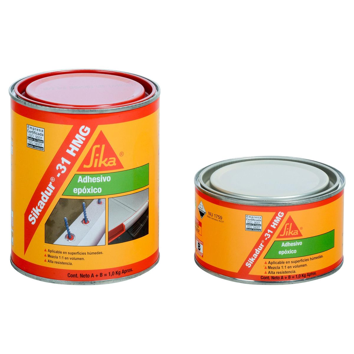 SIKA - Adhesivo Epóxico Multipropósito Sikadur 31 HMG Juego de 1 Kg