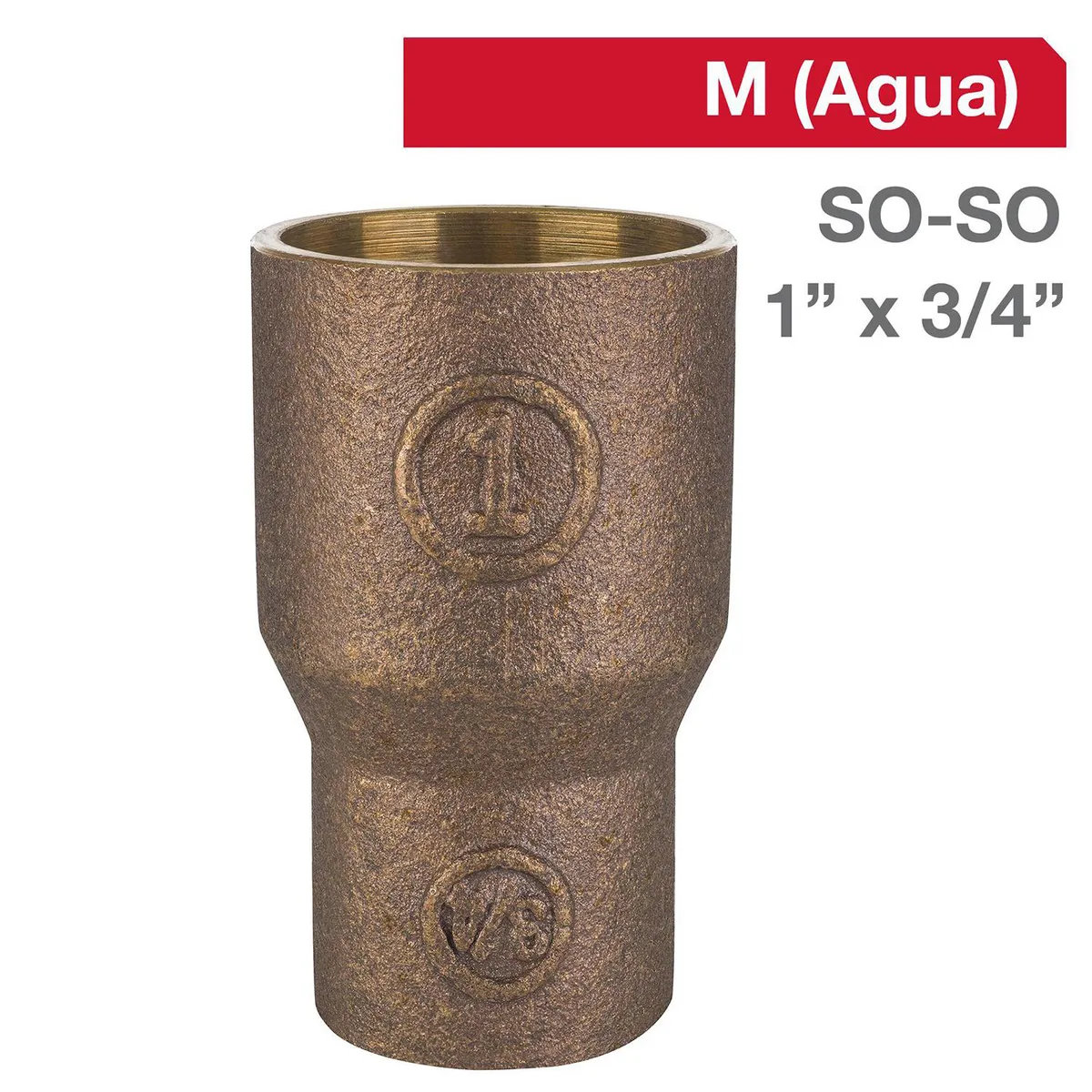 STRETTO - Copla Bronce SO/SO 1" x 3/4" 1u