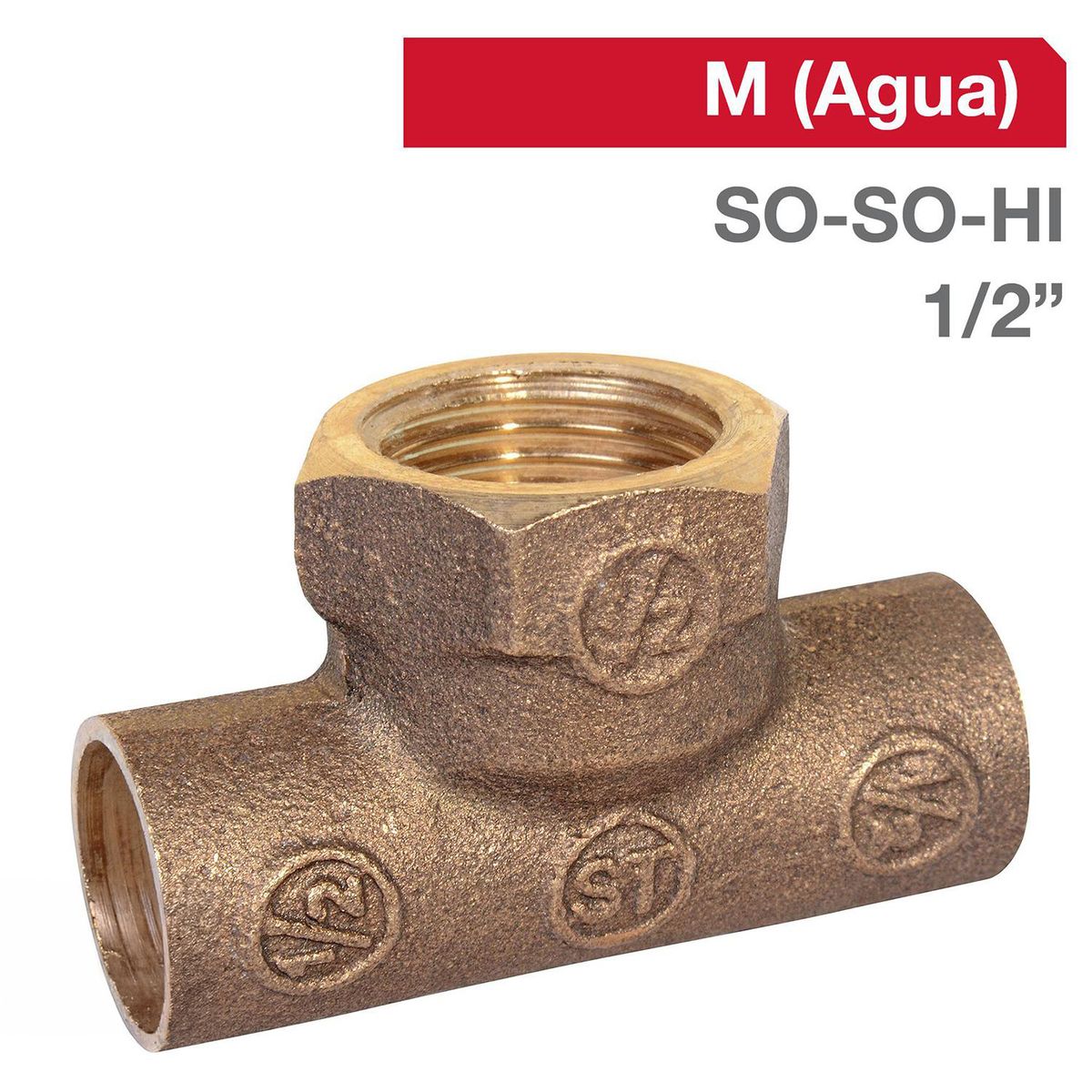 STRETTO - Tee Bronce SO/SO/HI 1/2" 1u
