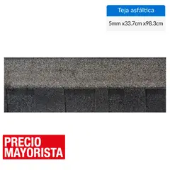 OWENS CORNING - Teja Gravillada Asfalto 33.7x98.3 cm 5 mm Negro
