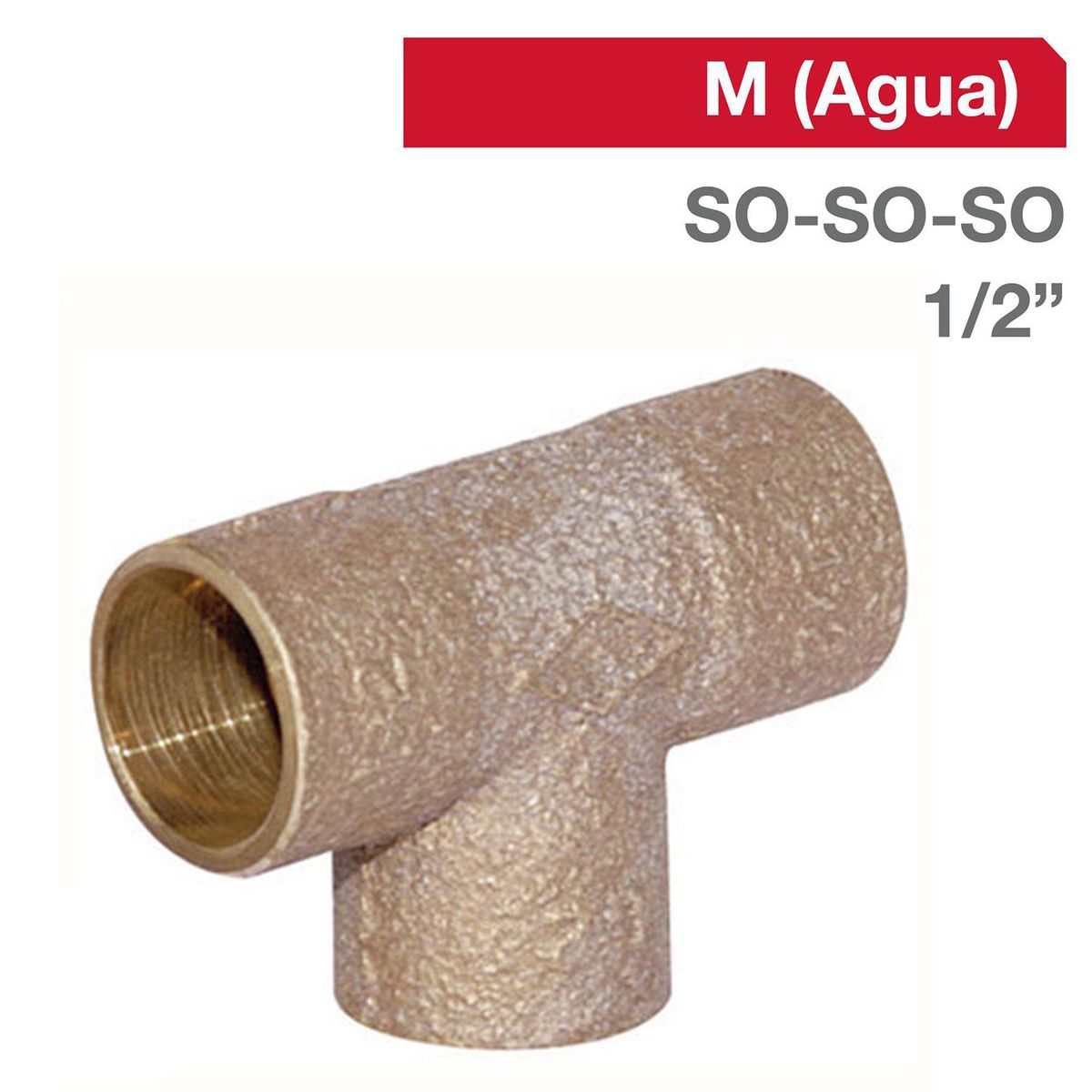 HUMBOLDT - Tee Bronce SO/SO/SO 1/2" 1u