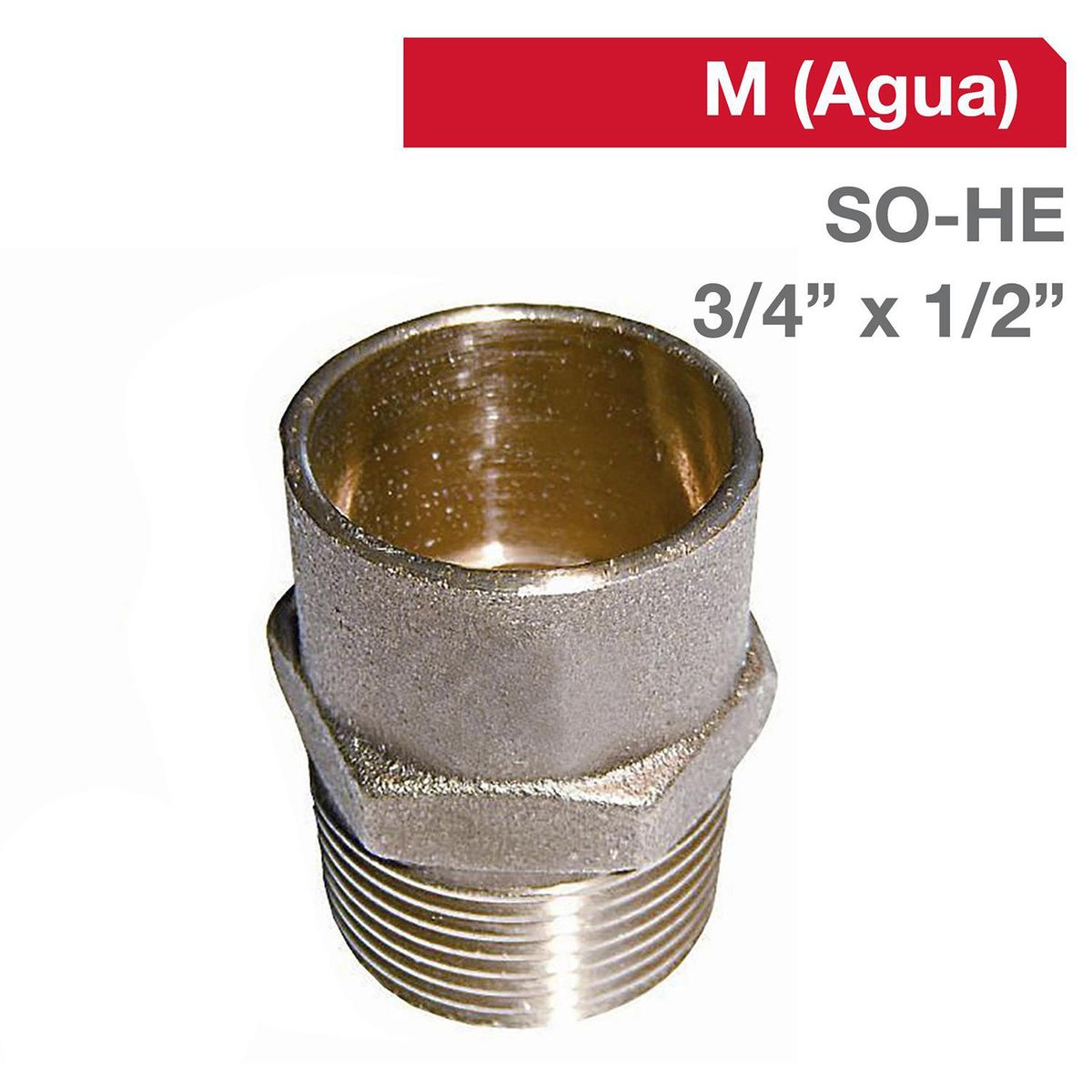 STRETTO - Terminal Bronce SO/HE 3/4" x 1/2" 1u