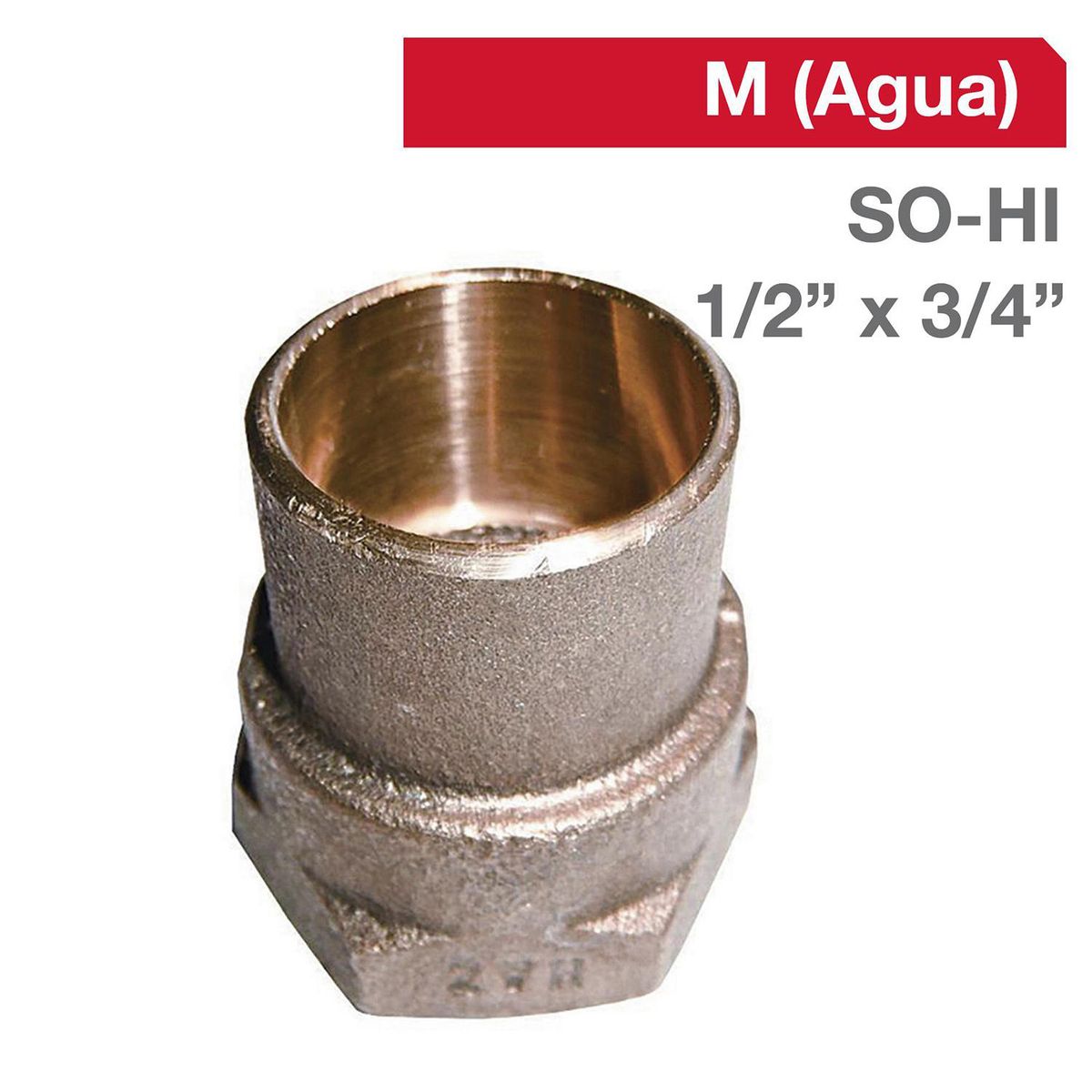 STRETTO - Terminal Bronce SO/HI 1/2" x 3/4" 1u