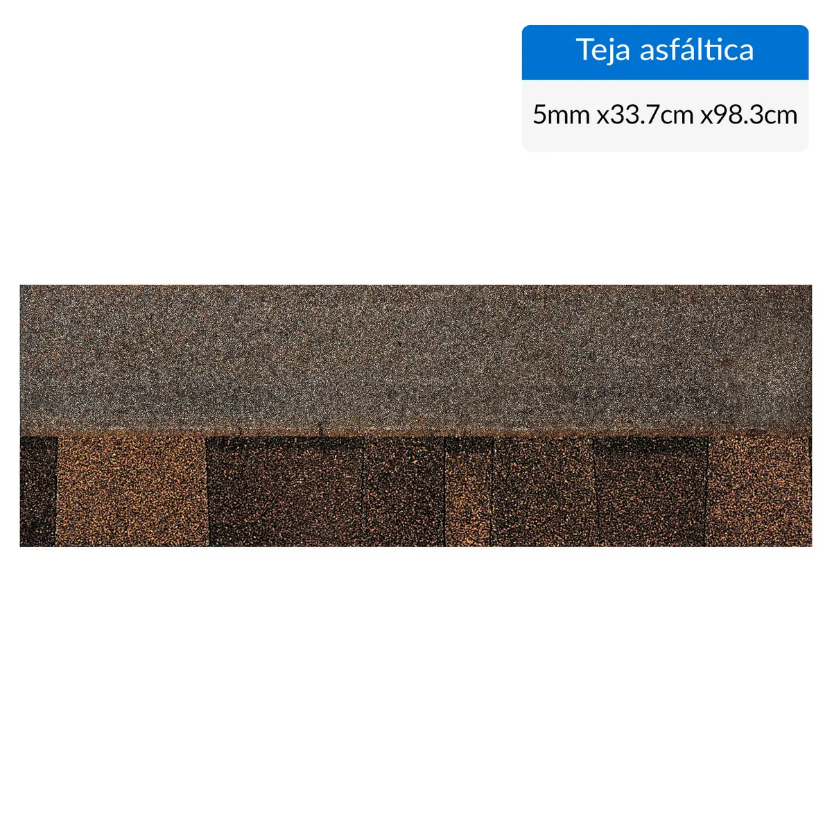 OWENS CORNING - Teja Gravillada Asfalto 0.337x0.983 m 5 mm Café Moro