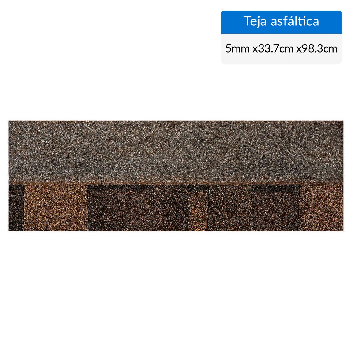 OWENS CORNING - Teja Gravillada Asfalto 0.337x0.983 m 5 mm Café Moro