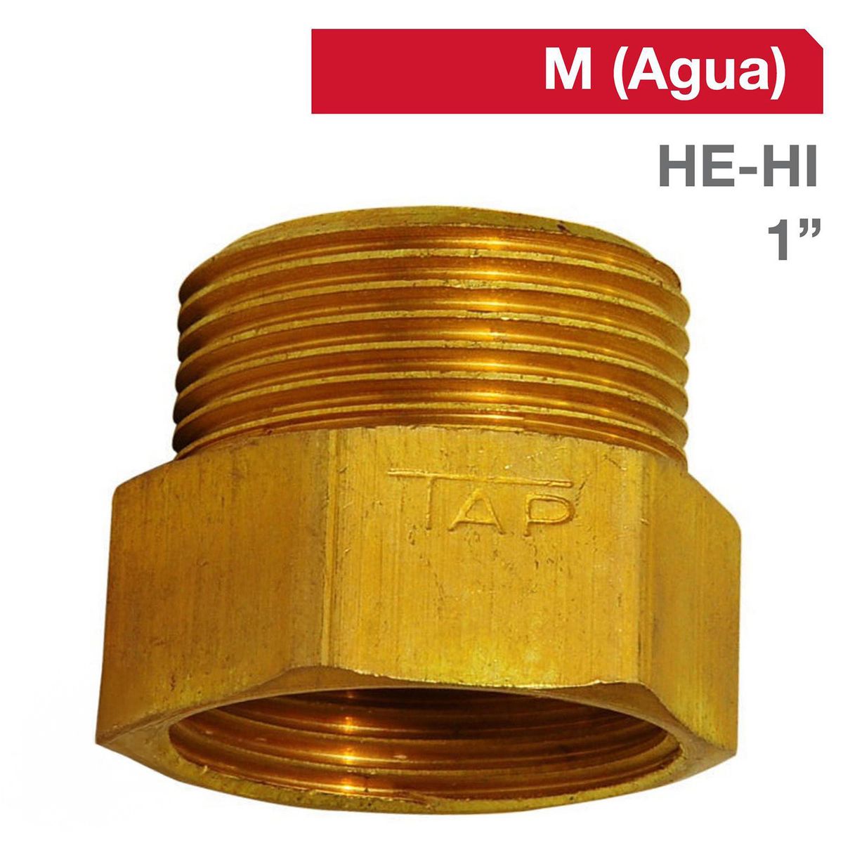 TAP - Niple Bronce HE/HI 1" x 1" 1u