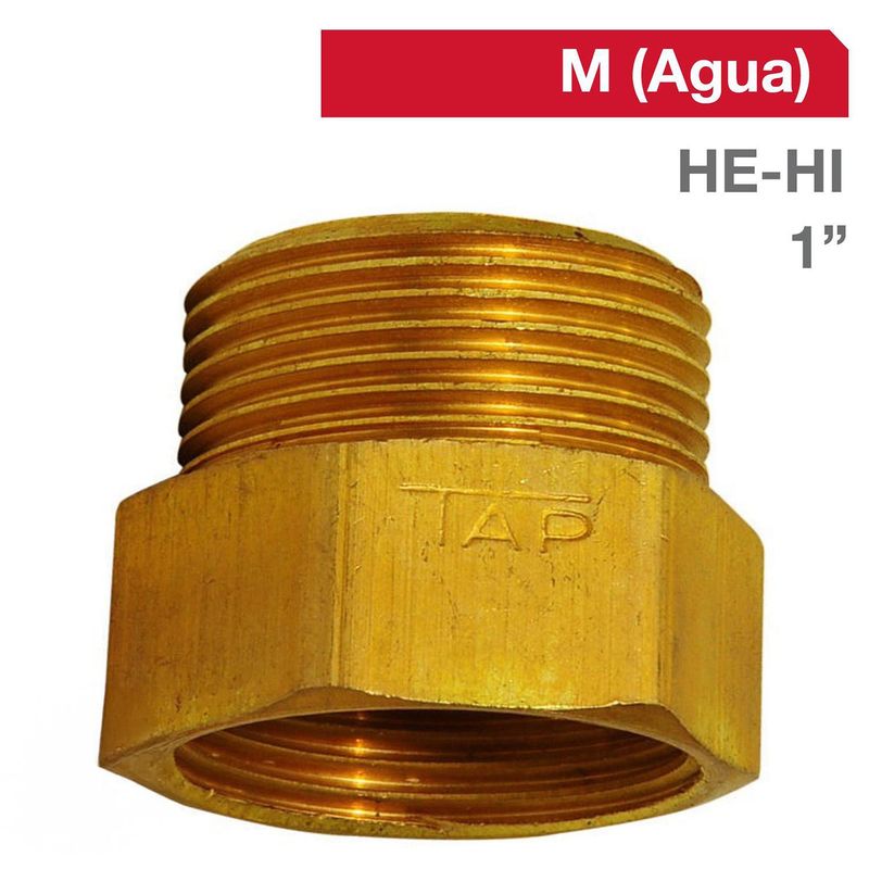 TAP - Niple Bronce HE/HI 1" x 1"  1u