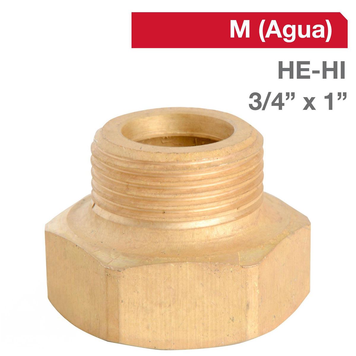 TAP - Niple Bronce HE/HI 3/4" x 1" 1u