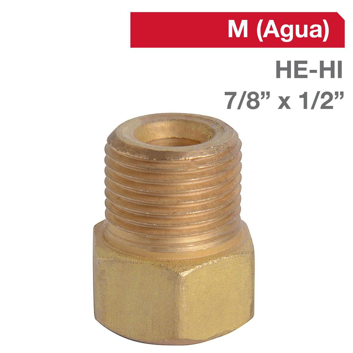 GRIFESA - Niple Bronce HE/HI 7/8" x 1/2" 1u