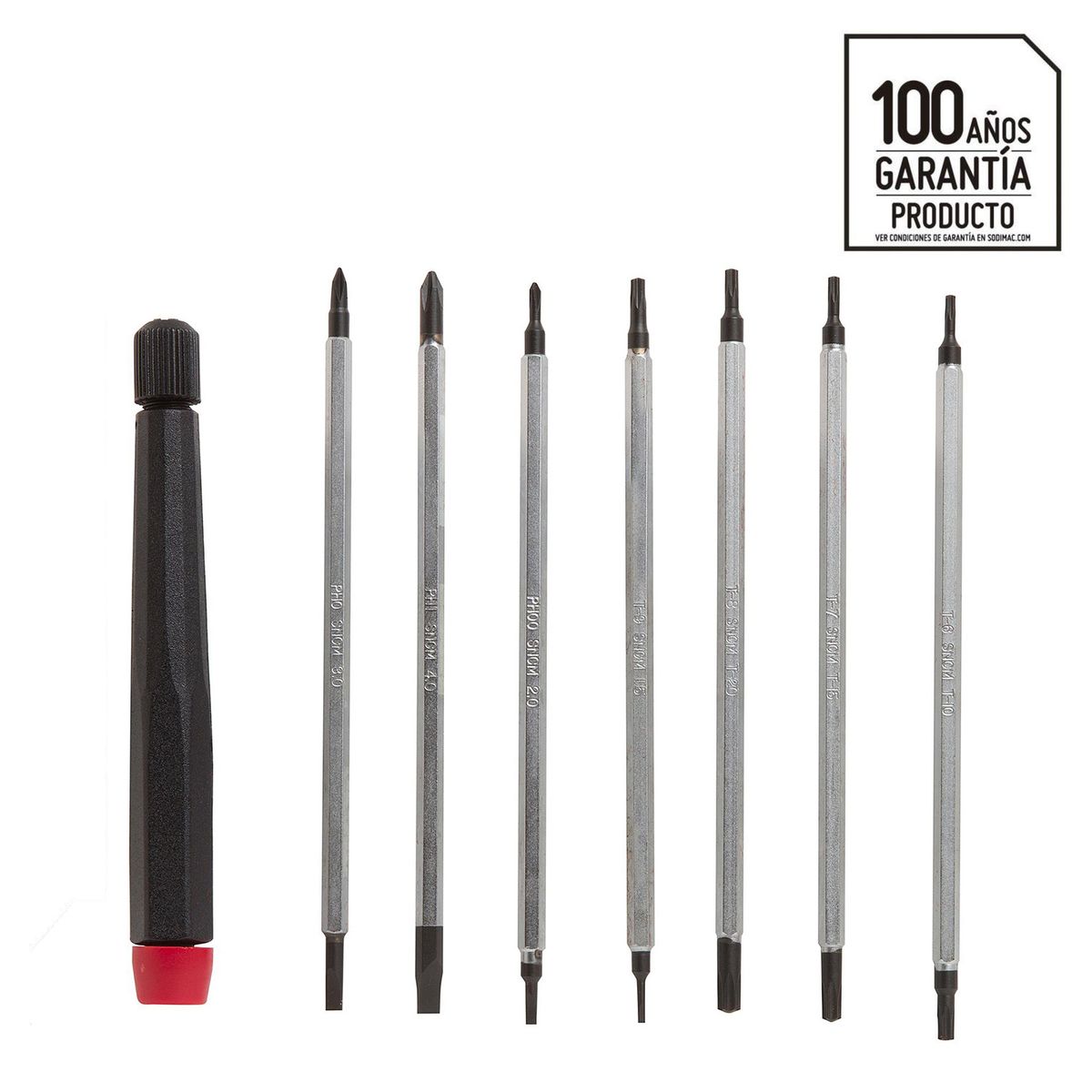 REDLINE - Set de destornilladores acero 8 unidades