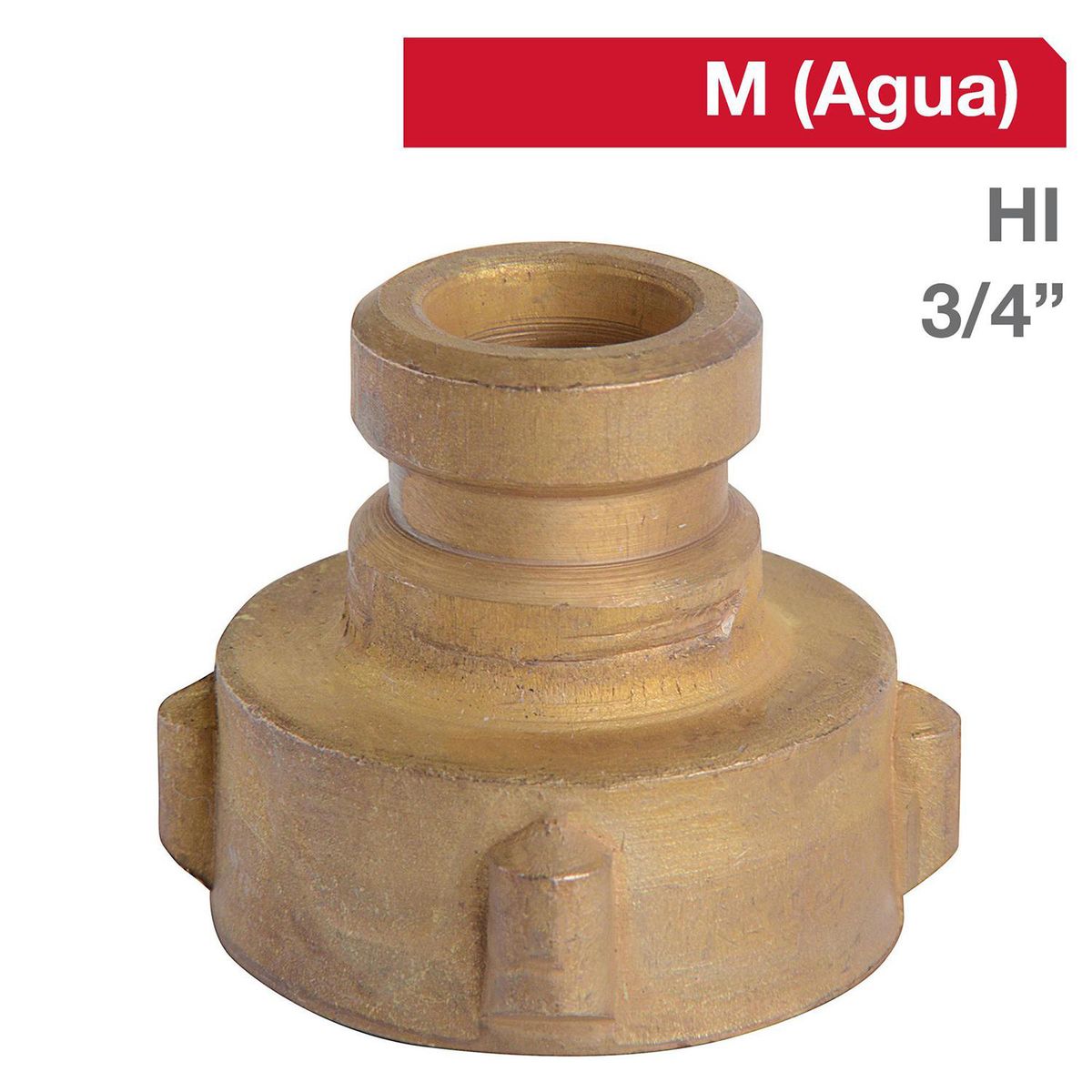 GRIFESA - Adaptador Lavadora Bronce HI 3/4" 1u