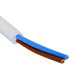 ELFLE - Cordón 2x0,75 mm2 Metro Lineal Blanco