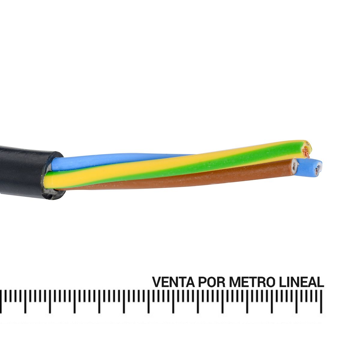 ELFLE - Cordón Eléctrico 2x0,75 mm2 Negro