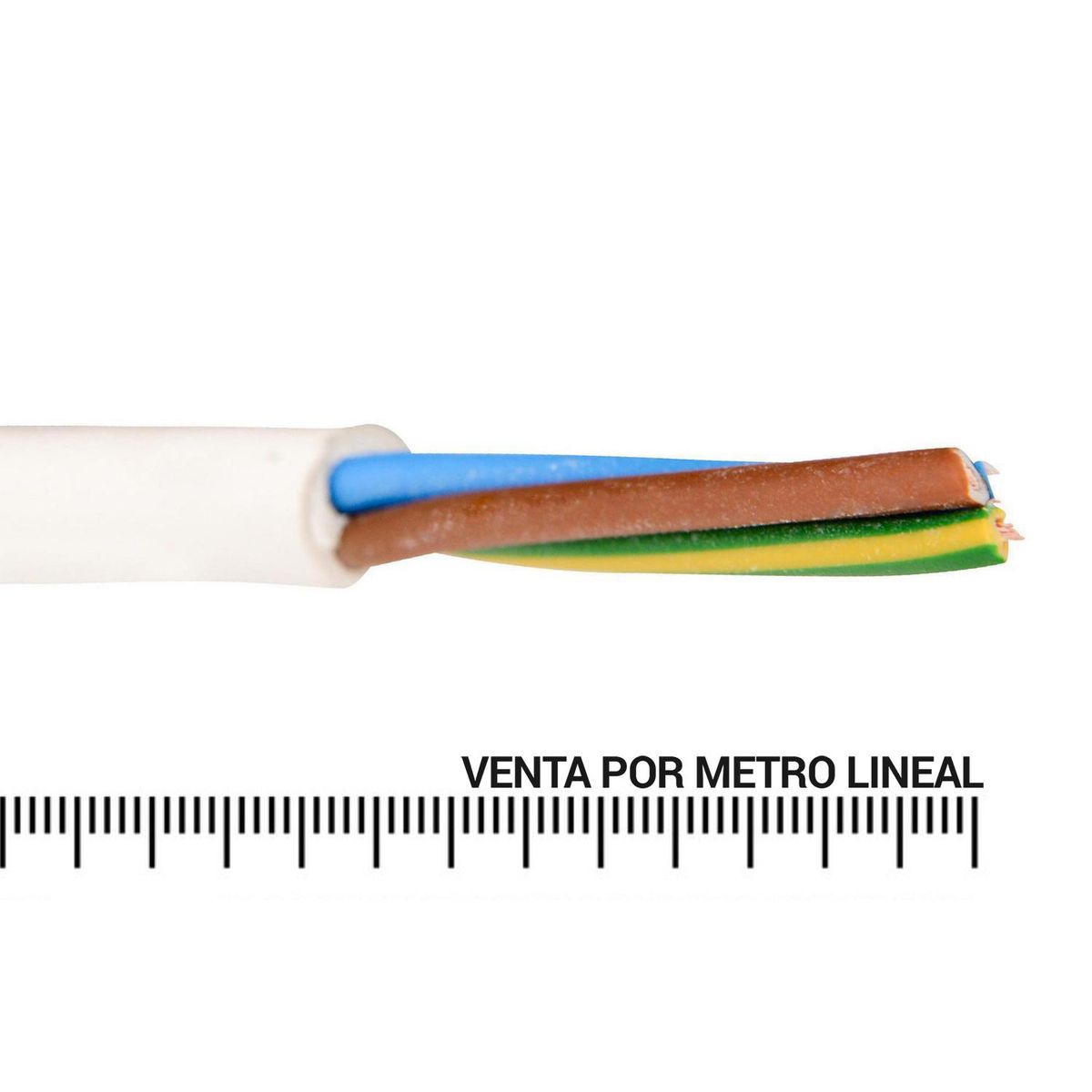 ELFLE - Cordón Eléctrico 3x1 mm2 Blanco