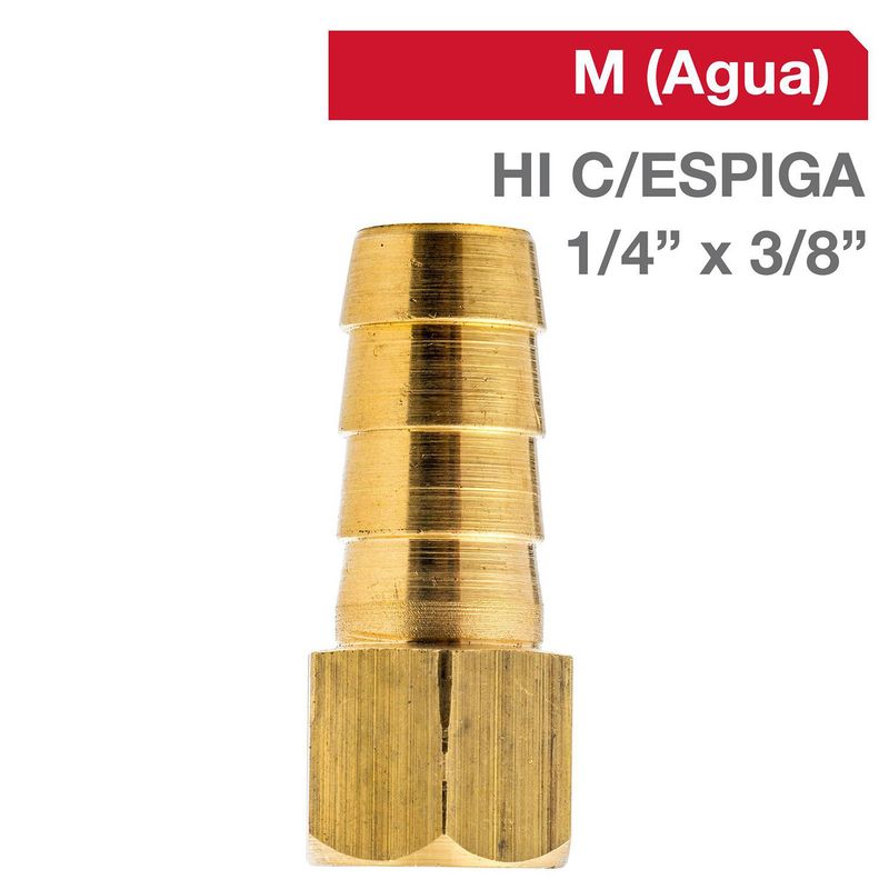 GRIFESA - Cachimba Bronce HI C/ESPIGA 1/4" x 3/8"  1u