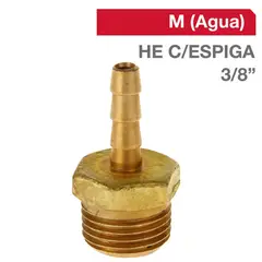 GRIFESA - Cachimba Bronce HE C/ESPIGA 3/8" x 3/8" 1u