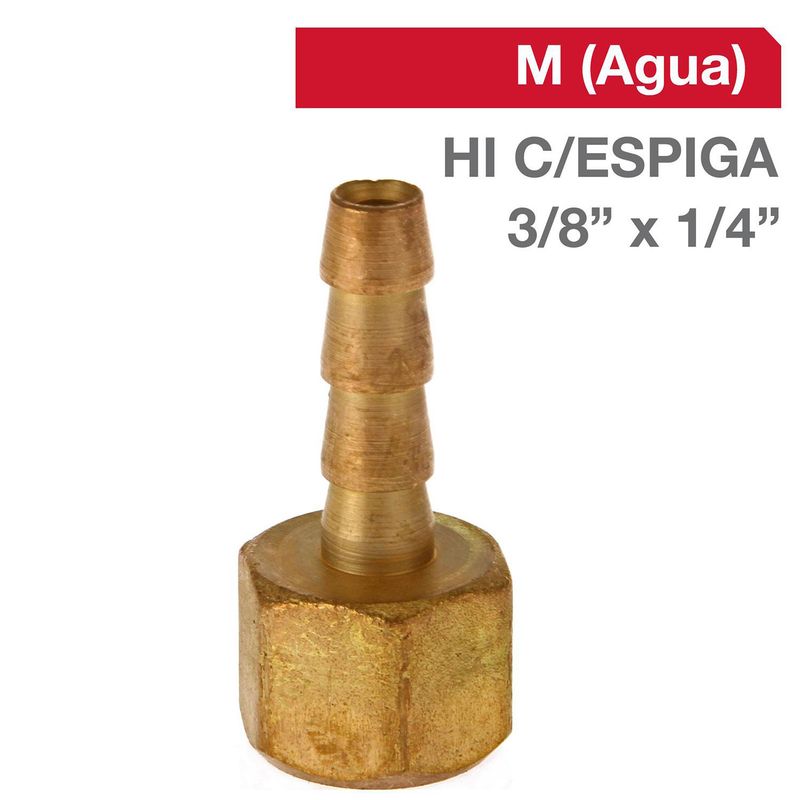 GRIFESA - Cachimba Bronce HI C/ESPIGA 3/8" x 1/4"  1u