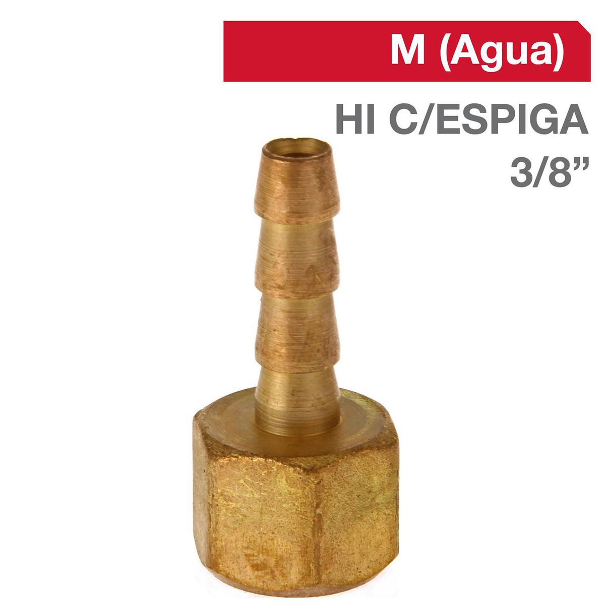 GRIFESA - Cachimba Bronce HI C/ESPIGA 3/8" x 3/8" 1u