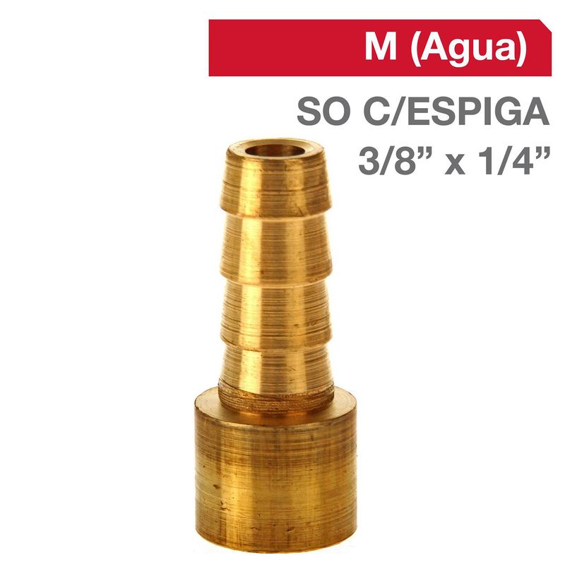 GRIFESA - Cachimba Bronce SO C/ESPIGA 3/8" x 1/4"  1u