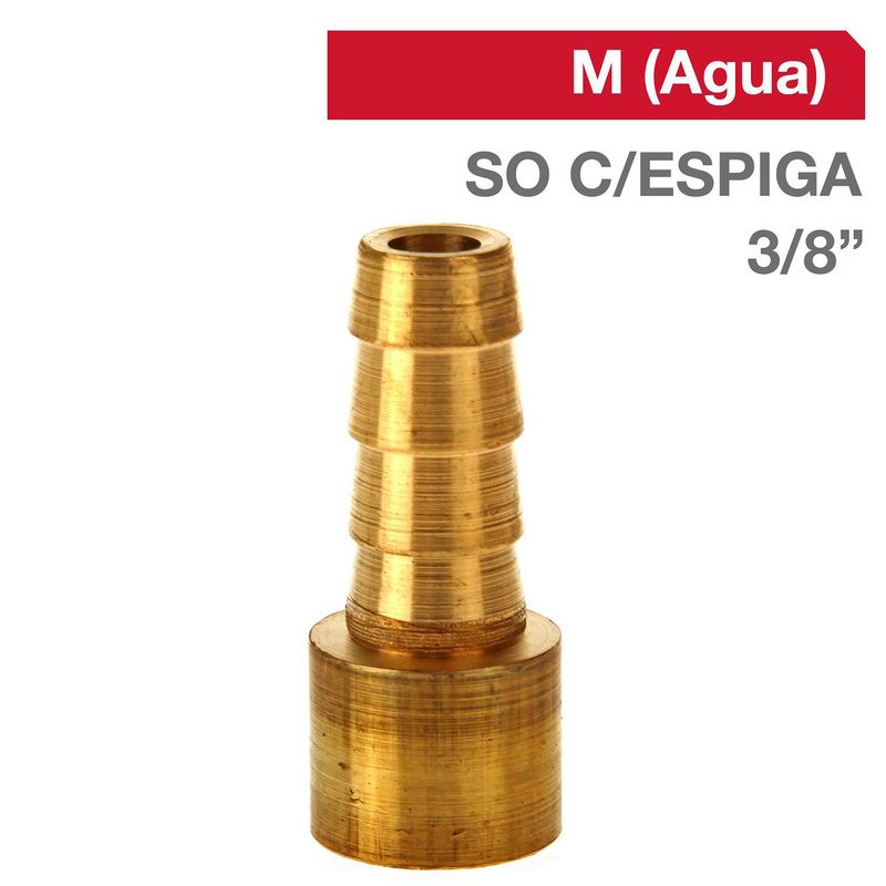 GRIFESA - Cachimba Bronce SO C/ESPIGA 3/8" x 3/8"  1u