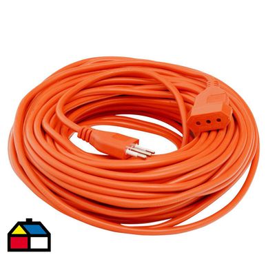 Extensin elctrica con seguro 30 m Naranjo