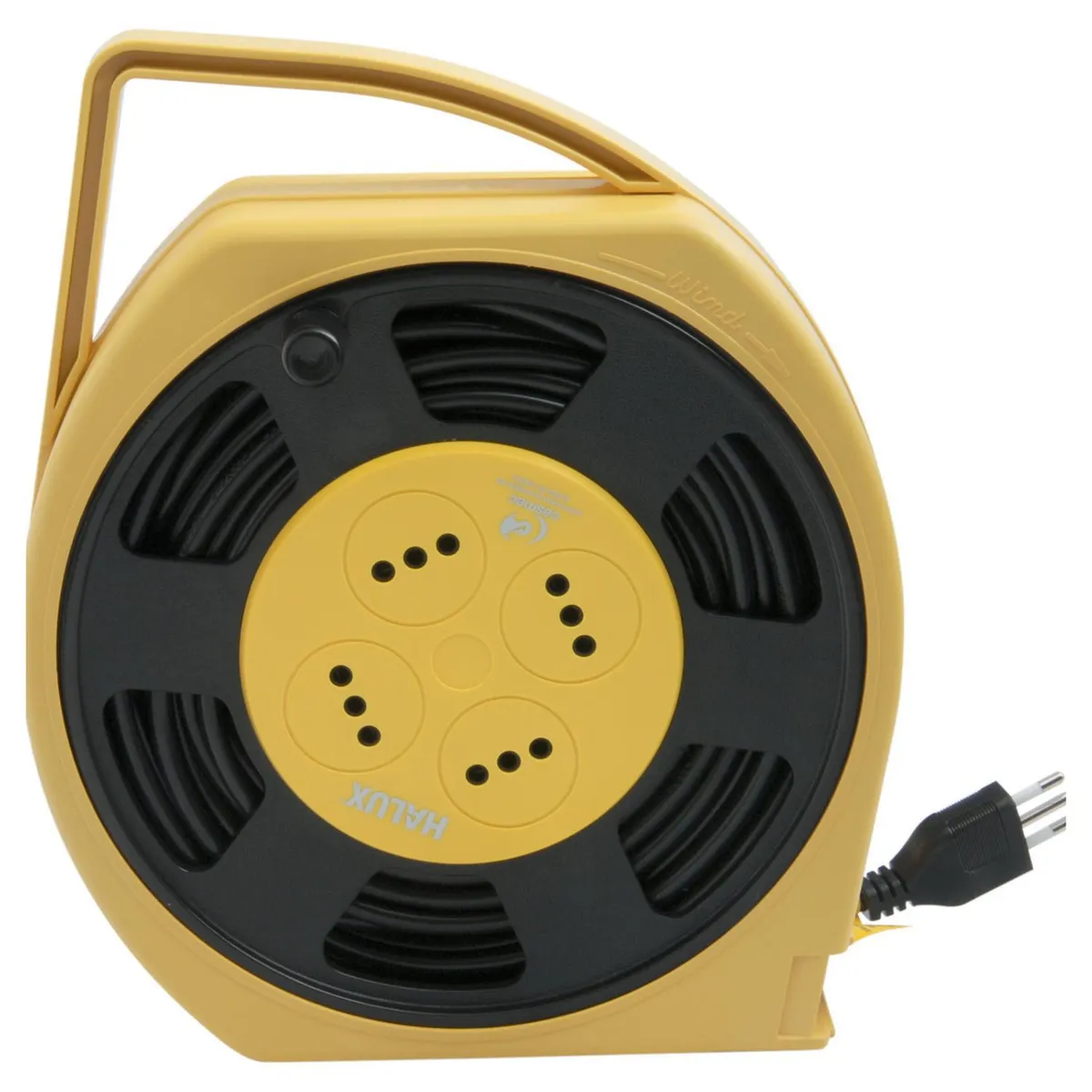 HALUX - Carrete Alargador 4 Toma(s) 20 m Amarillo