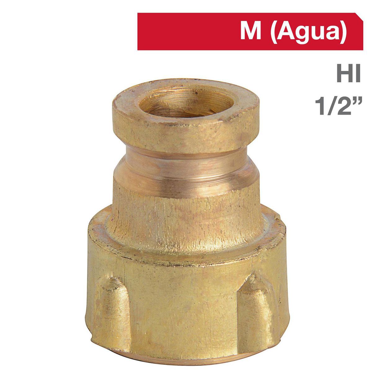 GRIFESA - Adaptador Lavadora Bronce HI 1/2" 1u