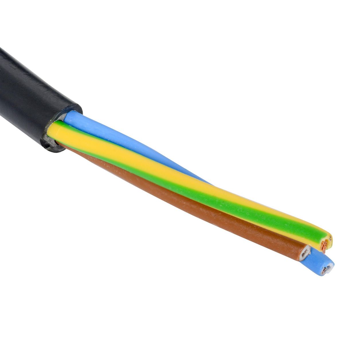 ELFLE - Cordón Eléctrico 3x1 mm2 Negro