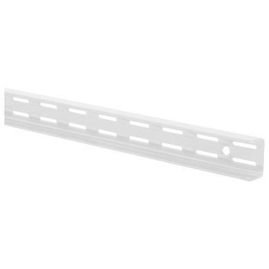 Pilar ranurado doble metal 64 cm blanco