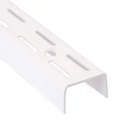 DUCASSE - Pilar ranurado doble metal 96 cm blanco